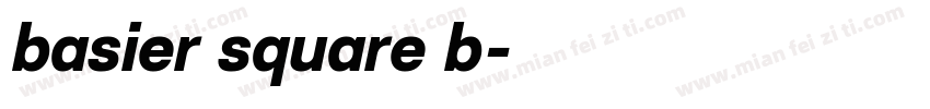 basier square b字体转换